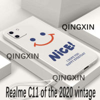 เคสนิ่มยอดนิยมสำหรับ Realme C11 2020เคสโทรศัพท์ยิ้มได้ดีไซน์ภาพเคลื่อนไหว TPU อ่อนลายการ์ตูนลาย Little Monster