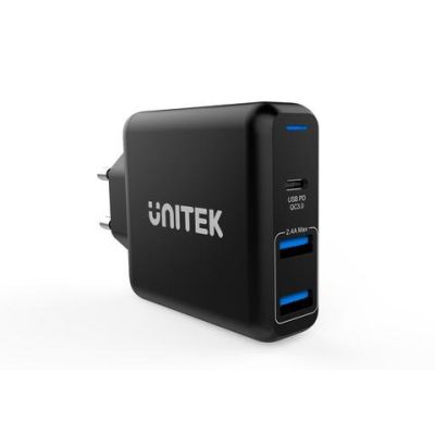 UNITEK Charger 60W USB-C PD 3-port Wall Charger สินค้ารับประกัน 2 ปี