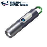 ไฟฉายแอลอีดี SD0708 SmilingShark ไฟฉาย M77ที่สว่างมากชนิด C ชาร์จไฟได้พร้อมโหมดซูมได้4โหมดกันน้ำสำหรับใช้ในครัวเรือนการตั้งแคมป์