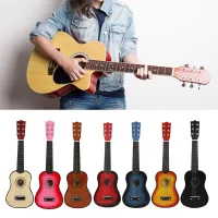 (Ready) 21 inch Portable Mini Guitar 6 Strings Ukulele Kids Beginners Learning Toy
