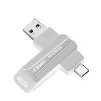 Fireurus USB 128GB 3.2แฟลชไดร์ฟ OTG Metal TYPE-C หน่วยความจำสีเทาเงินไดร์ฟปากกาของขวัญทางธุรกิจที่สร้างสรรค์ดิสก์จัดเก็บข้อมูลข้อมูล