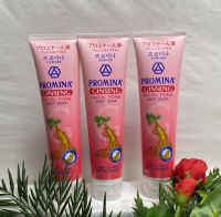 Promina Ginsen Facial Foamโฟมล้างหน้า ผสมโสม โพรมีน่า ใบหน้าขาวใส ขนาด 120กรัม  Soft Soap Deep Cleanse Soft&amp;Smooth 120g