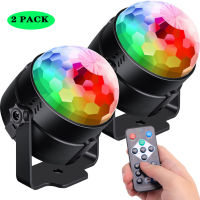 C2 2-Pack Party Lights Dj Lighting RGB Disco Ball Light Strobe Lamp Home Room Dance Parties Bar Karaoke Xmas Wedding Show Club