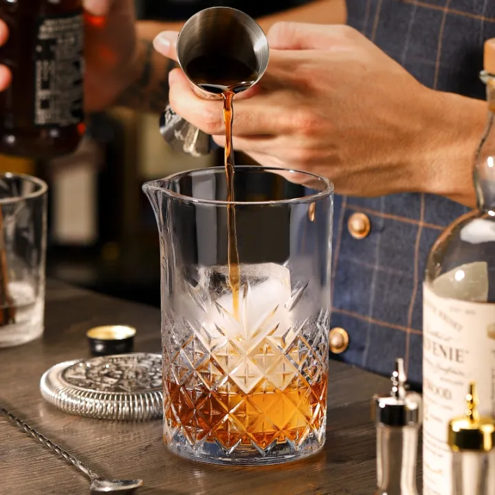 แก้วผสมคริสตัลสไตล์ญี่ปุ่นแก้วผสมค็อกเทลแก้วผสมบาร์บาร์เทนเดอร์