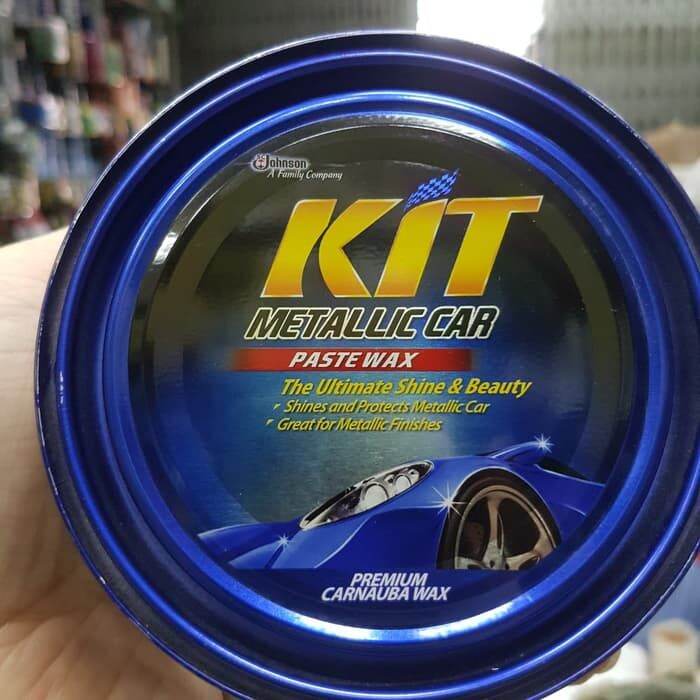 KIT CAR WAX PASTE KALENG BIRU METALLIC 225g PEMBERSIH DAN PENGHILANG