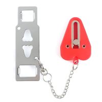 ▧✸ Portable Door Lock Double Hole Security Door Locker Safety Latch Metal Lock Home Room Hotel Anti Theft Security Lock