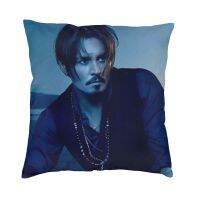 [HOT ZILXQIQILASW 103]Nordic Johnny Depp ปลอกหมอนของตกแต่งเคสปลอกหมอนฟิล์มโพลีเอสเตอร์ผู้ผลิตและนักดนตรีหมอนอิง