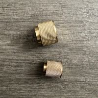 【In Stock】 txpcce ทองเหลืองพื้นผิวคณะรัฐมนตรีลูกบิด Knurled ลิ้นชักลูกบิดตู้เสื้อผ้าจับนอร์ดิกเฟอร์นิเจอร์ประตูฮาร์ดแวร์