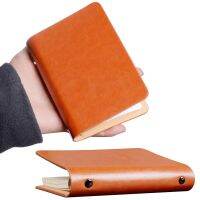 [Hagoya Stationery Stor] A7 Notepad PU Leather Mini Pocket Notebook แบบพกพาเครื่องเขียน Travel Journal Book Blank Paper