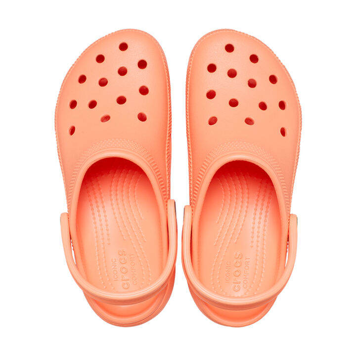 11-11-ลดเพิ่ม-20-พร้อมส่ง-crocs-platform-clog-women-206750-83e-papaya