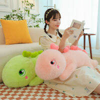 Kawaii ไดโนเสาร์ของเล่นเด็กน่ารัก Plushie ตุ๊กตานุ่มนอน Dino หมอนเบาะสีเขียวสีชมพูสีฟ้าเด็กของขวัญ