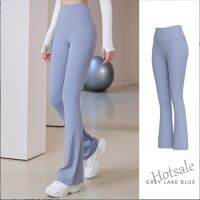 【hot sale】✇● C04 New High Waist Hip-Lifting Flared Pants Four-Sided Elastic Seamless Yoga Professional Pilates Sports Fitness