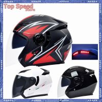 【LZ】✐  Capacete de motocicleta para homens e mulheres meia face lente dupla legal moda de rua segurança quatro estações