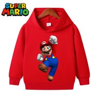 Suéter con estampado de Super Mario Bros para niños, ropa de otoño para bebés, jersey para niños y niñas de 3 a 12 años