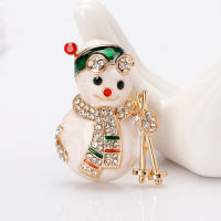 Upingi-ใหม่ในยุโรปและอเมริกาแฟชั่นการ์ตูนคริสต์มาส Snowman Broochc474or