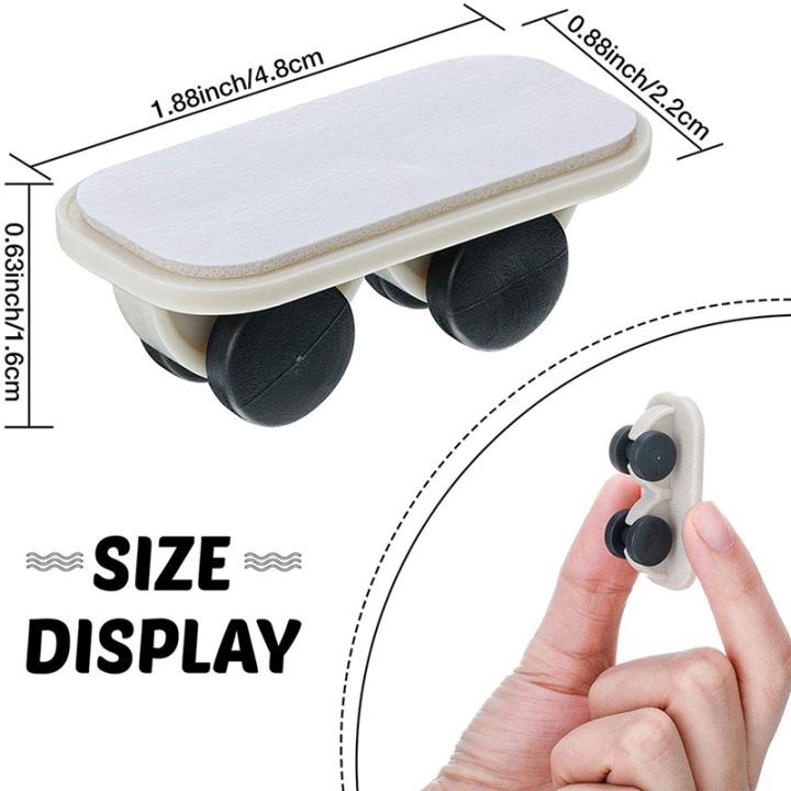 20-pieces-self-adhesive-wheels-caster-cart-on-wheels-boxes-caster-small-caster-paste-plastic-wheel-sticky-caster