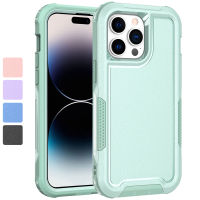 เคส iPhone 14 Pro Max,เคส iPhone 14,เคสป้องกันสามชั้น,3 In 1 Hybid Hard PC Soft TPU เกรดทหาร Drop Protection เคสโทรศัพท์กันกระแทกสำหรับ iPhone 14 Plus/ 14 Pro/iphone 12 Pro/ 12