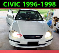 (ดำเงา) กระจังหน้า Civic EK 1996 1997 1998 Mugen ตาโต (ส่งฟรี)