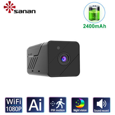 100 Wireless Home Security Mini IP Camera WiFi 1080P Full HD Battery Powered No light IR Night Vision PIR Human detection CC