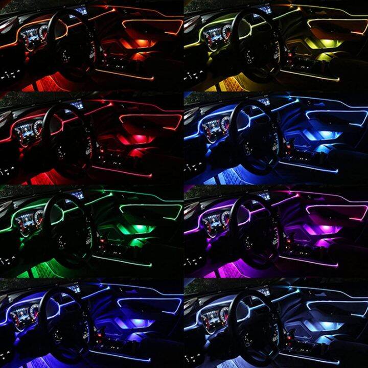 456-in-1-rgb-led-atmosphere-car-interior-foot-ambient-decorative-lights-kit-neon-fiber-optic-light-strip-app-control-diy-music