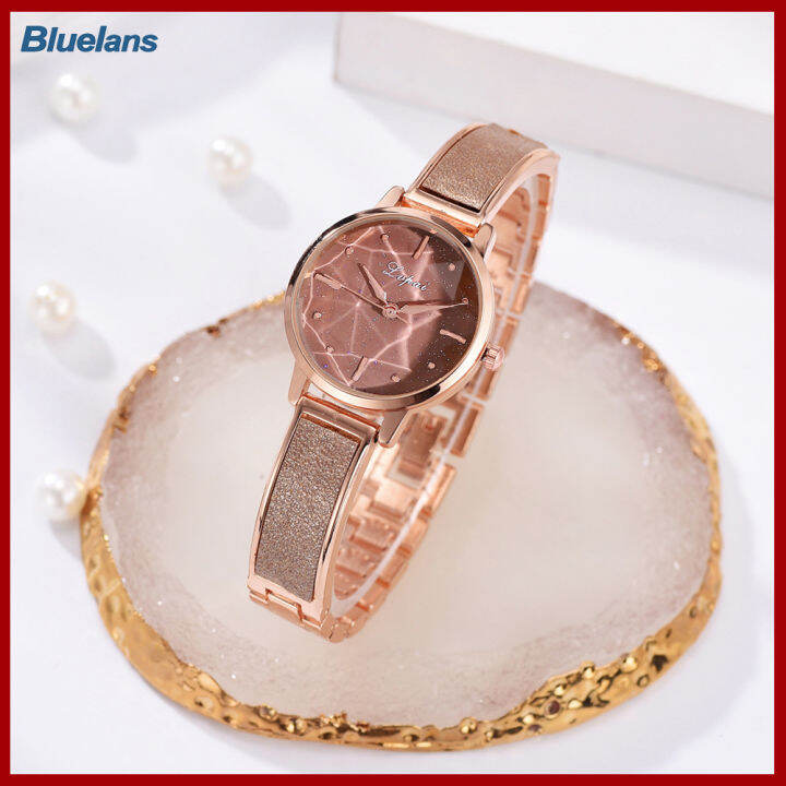 bluelans-lvpai-p1151ผู้หญิงสร้อยข้อมือรูปดาวน้ำกระเพื่อมรูปร่างนาฬิกาข้อมืออะนาล็อกควอตซ์เซ็ตนาฬิกา