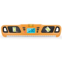 Inclinometer เครื่องวัดระดับระดับจิตวิญญาณดิจิทัลในแนวนอนวัดระดับ360องศาเครื่องวัดมุม