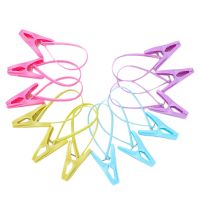 12 Pcs Small Household Clips Windproof Anti-Skid Drying Tie Clothes Socks Underwear Panties Multi-Function Cable Clip