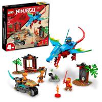 LEGO NINJAGO Ninja Dragon Temple Set, 71759 avec jouet moto, Kai, NYA et salle Kokor Minifigures, cadeau pour les enfants