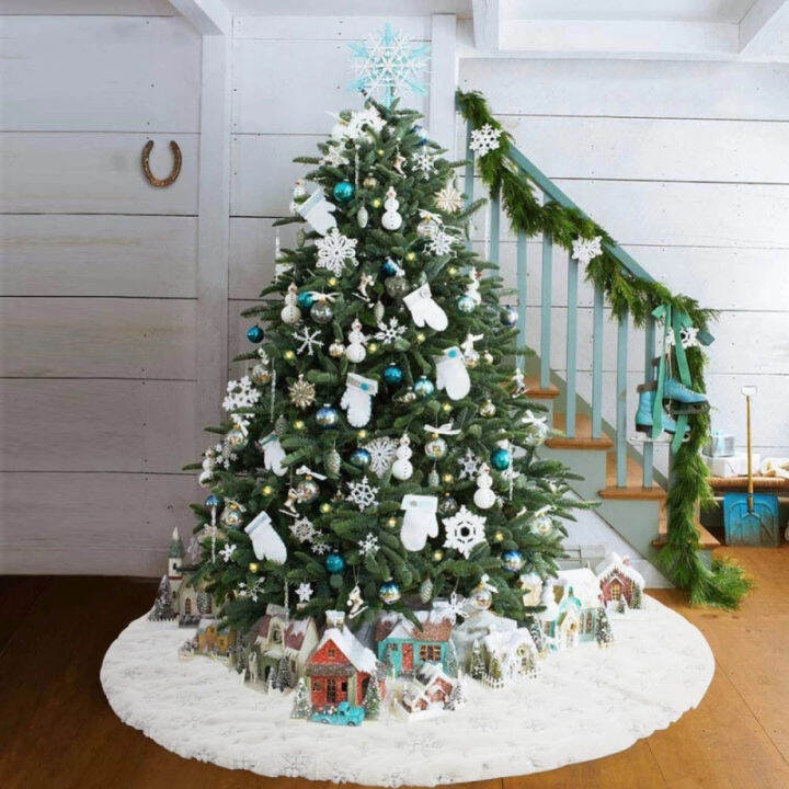 white-christmas-tree-กระโปรง-plush-faux-fur-xmas-tree-พรม-merry-christmas-tree-เครื่องประดับตกแต่งปีใหม่-navidad-home-decor