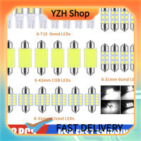 YZH Shop ชุดไฟ Led,28ชิ้นชุดตกแต่งภายในรถยนต์อลูมิเนียมป้ายทะเบียนรถประตูโดมแผนที่12V 6000K หลอดไฟลำต้น