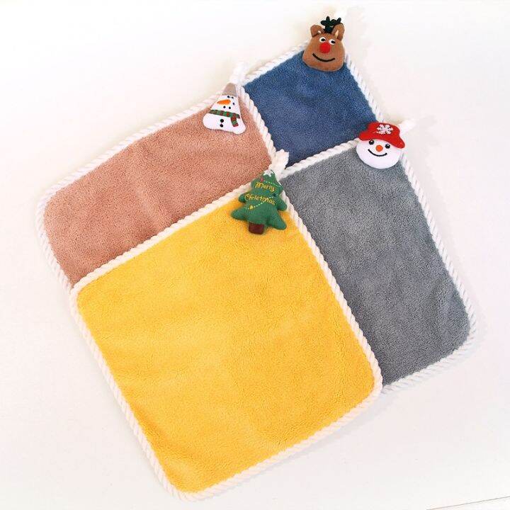 4-colors-xmas-hand-towel-thick-coral-fleece-warm-soft-towel-red-santa-claus-new-year-christmas-decor-hanging-bath-towel-navidad