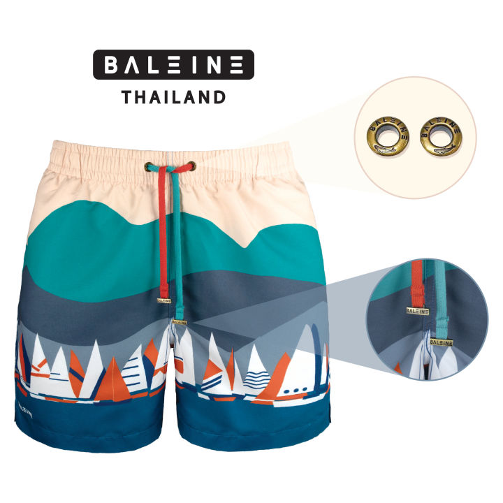 กางเกงว่ายน้ำ-กางเกงขาสั้นชาย-swimwear-beach-surf-trunks-baleine-harbor
