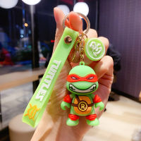 นินจาเต่าหญิง Keychain Lady ตุ๊กตาห้อยของพวงกุญแจน่ารัก Ins รถพวงกุญแจกระเป๋าจี้ขนาดเล็กเครื่องประดับบุคลิกภาพ All-Match