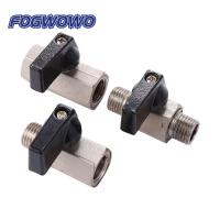 1/4 Threaded Mini Brass Ball Valve BSP Male To Female Air Compressor Valves Garden Irrigation Water Pipe Stop Valve 1 Pc