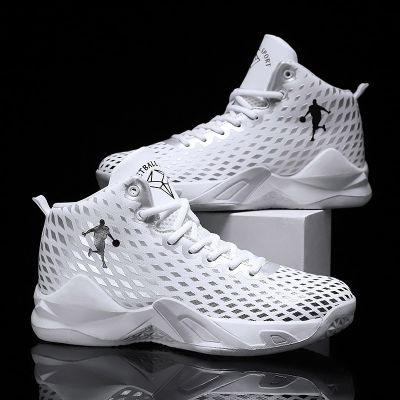 Unisex basketball shoes mens high-top sneakers mens boots womens comfortable breathable non-slip youth sports shoes