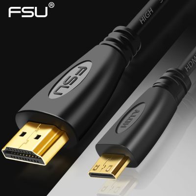 【ยืดหยุ่น】 Mini HDMI เข้ากันได้กับสาย HD 1080P 3D อะแดปเตอร์ความเร็วสูงปลั๊กชุบทองสำหรับกล้องหน้าจอโปรเจคเตอร์ทีวี1M1.5M2M3M5M