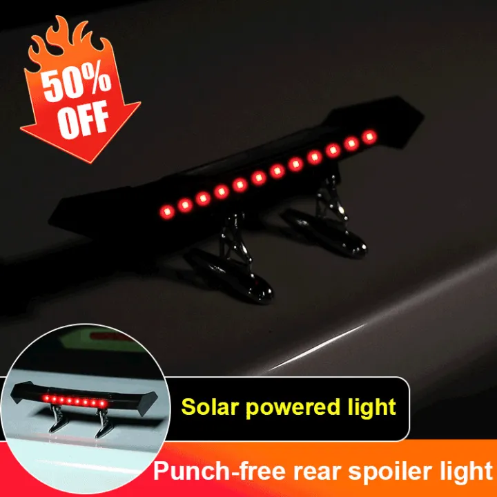 Solar car rear spoiler light Lazada PH