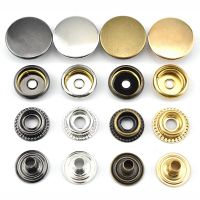 1set Metal brass Press Studs Sewing Button Snap Fasteners Sewing Leather Craft Clothes Bags handmade DIY 12-20mm Snaps Haberdashery