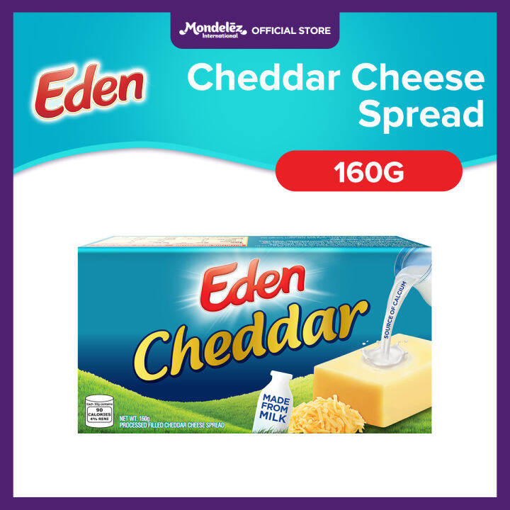 Eden Cheddar Processed Filled Cheddar Cheese Spread 160g made from Milk Lazada PH