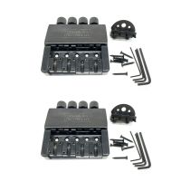 2 Set 4 String Headless Bridge System Electric Bass Part for Headless Electric Bass Replacement