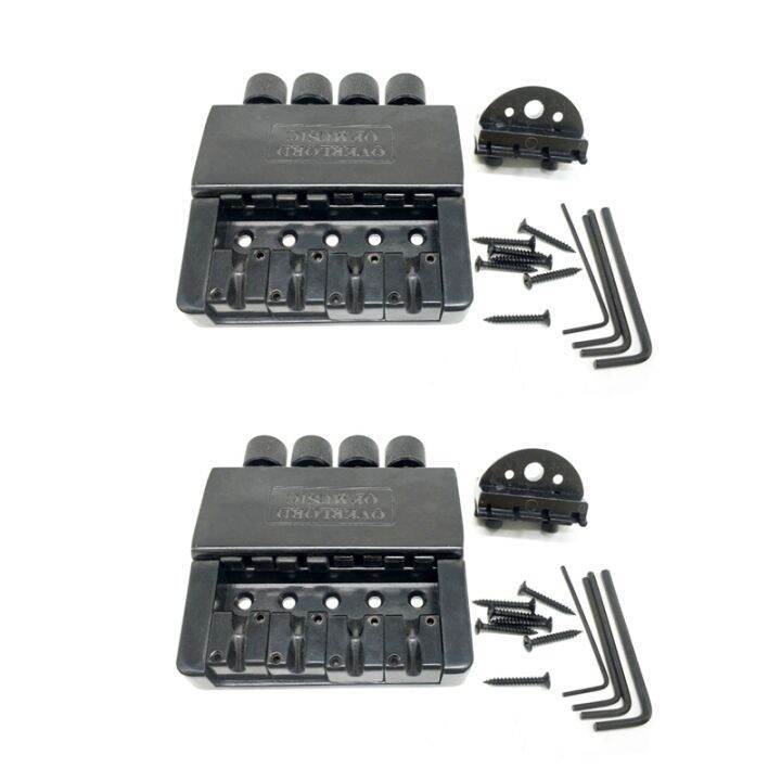 1 Set 4 String Headless Bass Guitar Bridge System Electric Bass Part