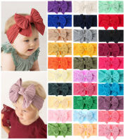 30 PcsLot, Baby Girls Pigtail Knot Bow Nylon Headwraps, Super Soft Nylon Headband for Newborn Infant Toddlers Hair Accessories