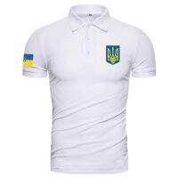 Ukraine Polo Shirt Summer Short Sleeve MenS T Shirt Fashion Business Breathable Tops Oversized Polo T-Shirts Man Clothes