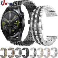 22mm pasek ze stali nierdzewnej do zegarka Huawei GT 3 46mm/ gt Runner gt3 zegarek pasek bransoletka sportowa metalowa wymiana Watchband