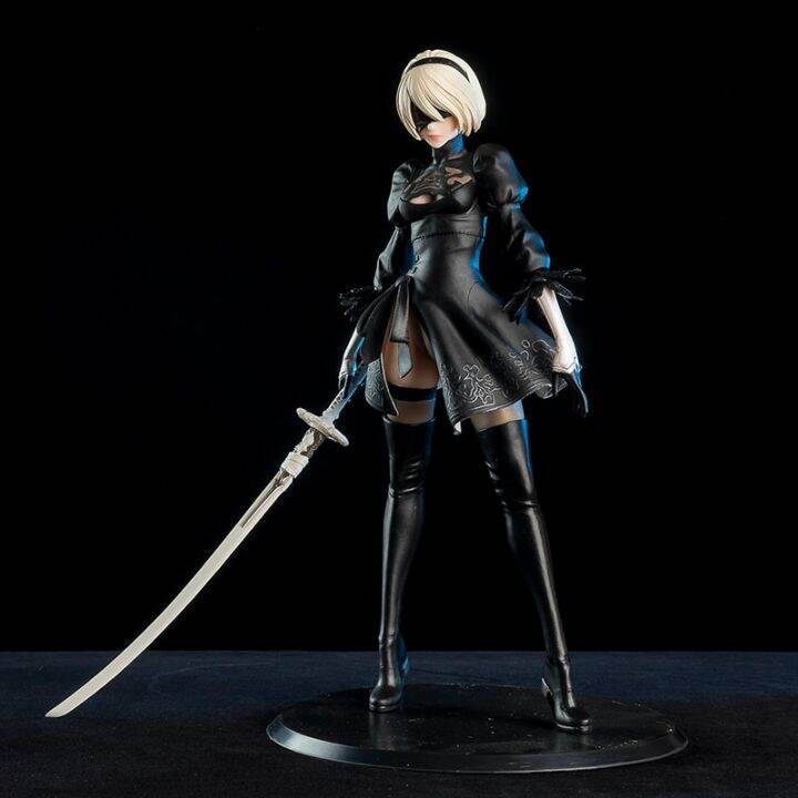 zzooi-28cm-nier-automata-2b-model-action-figurine-collectible-anime-figures-figurine-statue-collectible-doll-decoration-toy-gift