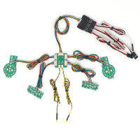 ชุดระบบแสงโคมไฟ LED หน้าและหลัง RC สำหรับ1/10 Traxxas TRX-4 2021ลุยบร็อนโก