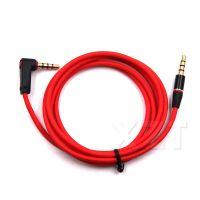 1M Audio Cable Line 3.5mm Jack to 3.5 mm AUX 90 Degree Red Male to Male Extension Cable Cord In Car for MP3 MP4 Computer Speaker