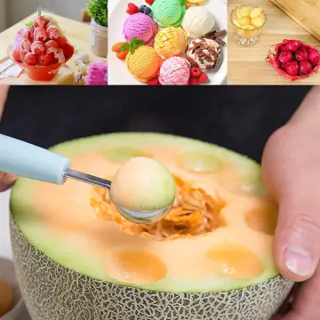 Watermelon Melon Fruit Scooper Dig Ball Ice Cream Digger Scoop Tools Spoon  Cookie Melon Baller Scoop