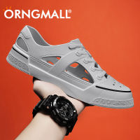 ORNGMALL รองเท้าแตะผู้ชายผู้หญิง,รองเท้า Croc รองเท้าวุ้นฤดูร้อน Sepatu Kebun รองเท้าแตะชายหาดกลวงรองเท้าแตะสีลูกอมกันน้ำขนาดรองเท้าแตะชายหาด36-45