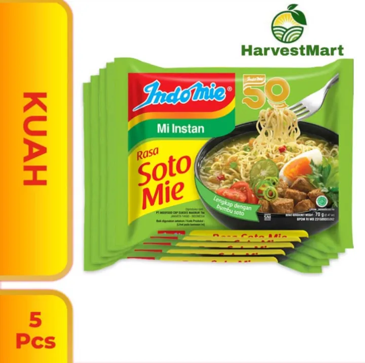 INDOMIE INSTAN SOTO MIE ISI 5PCS//MILKMART | Lazada Indonesia